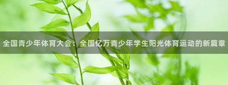 米兰体育官网下载：全国青少年体育大会：全国亿万青少年学生阳光