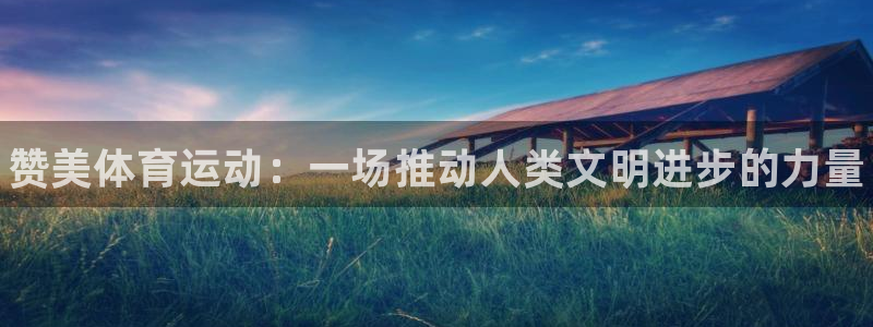 米兰体育官网下载平台注册流程视频：赞美体育运动：一场推动人类